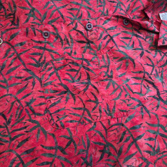 Johari West Hawaiian Shirt Moonlight Forest Batik Print, Cotton sz XL - Picture 4 of 8